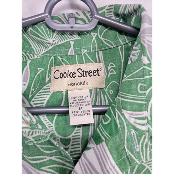 NWOT Cooke Street Honolulu Mens Aloha shirt 100% cotton size M - Picture 3 of 6